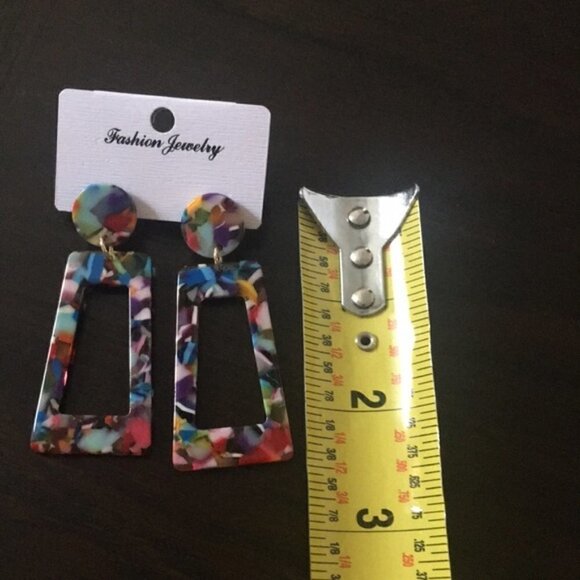 Boho Colorful Drop Earrings jewelry - Picture 3 of 5